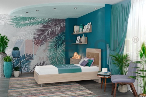 Карина Кровать КР-2855 (1100(370*)х1005х1980)